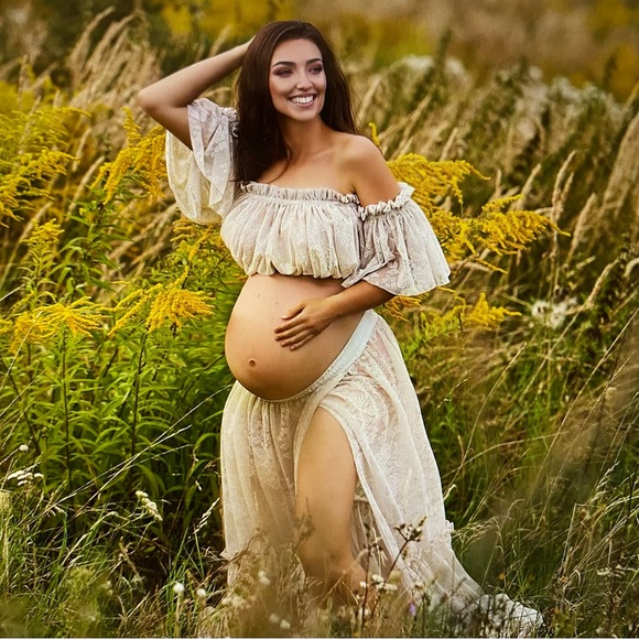 Maternity Lace Boho Two Piece for wear or photos. Similar to this one.See photos - Picture 1 of 16